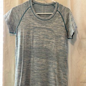 Swiftly Tech Short Sleeve Crew- Heathered Teal